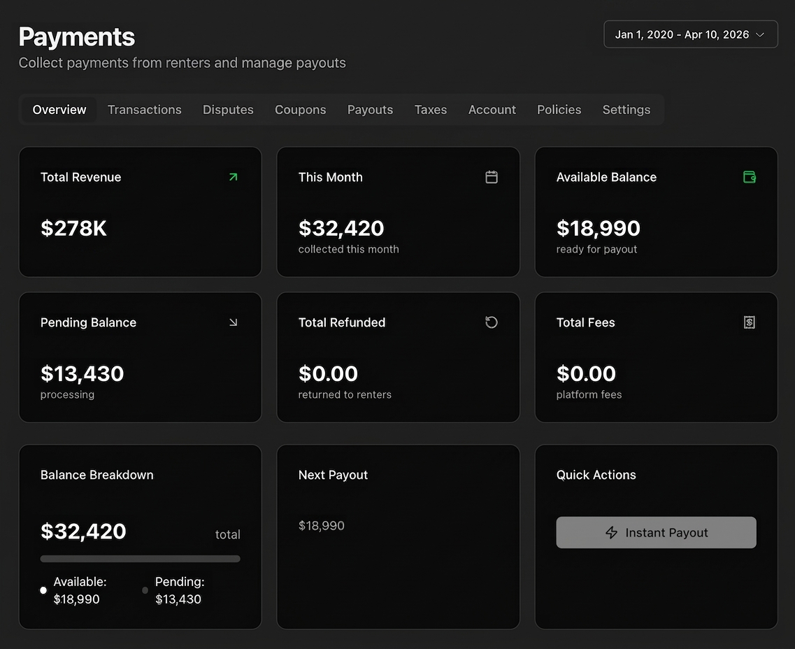 FleetBold payments dashboard
